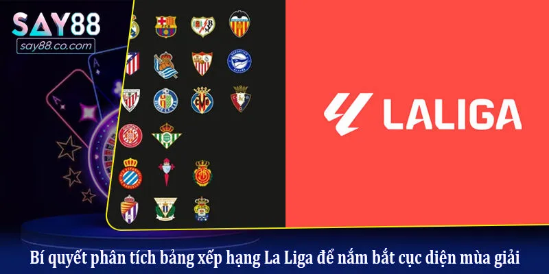 Bí quyết phân tích bảng xếp hạng La Liga để nắm bắt cục diện mùa giải