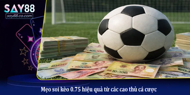 Mẹo soi kèo 0.75 hiệu quả từ các cao thủ cá cược