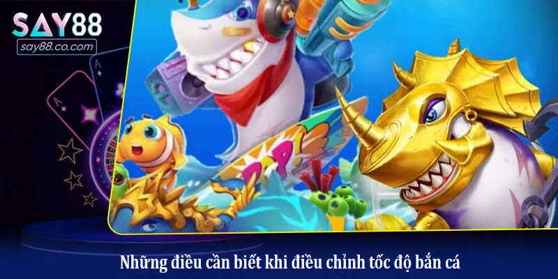 Những điều cần biết khi điều chỉnh tốc độ bắn cá