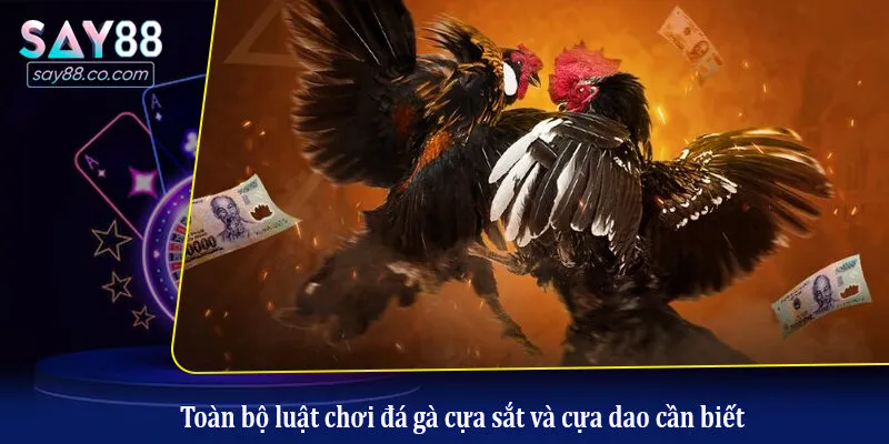 Toàn bộ luật chơi đá gà cựa sắt và cựa dao cần biết